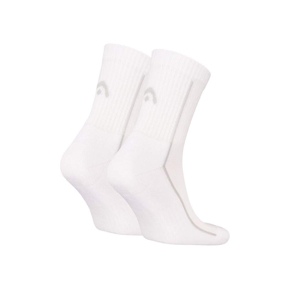 Par De 2 Calcetines Cortos Head Performance Crew Blanco 2/2