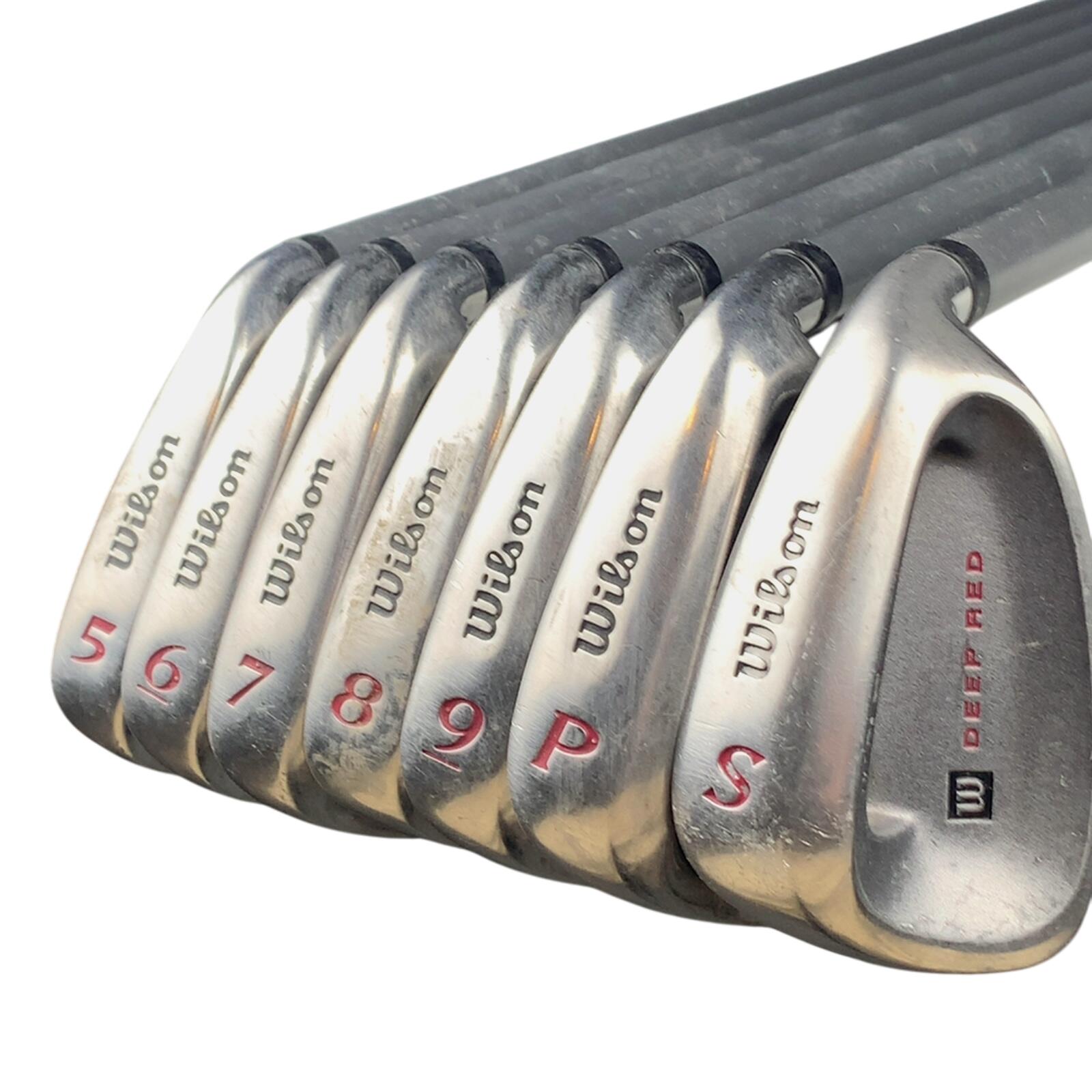 Wilson Rouge profond Série de fers / 5-PW+SW / Flex Ladies / Graphite 3/7