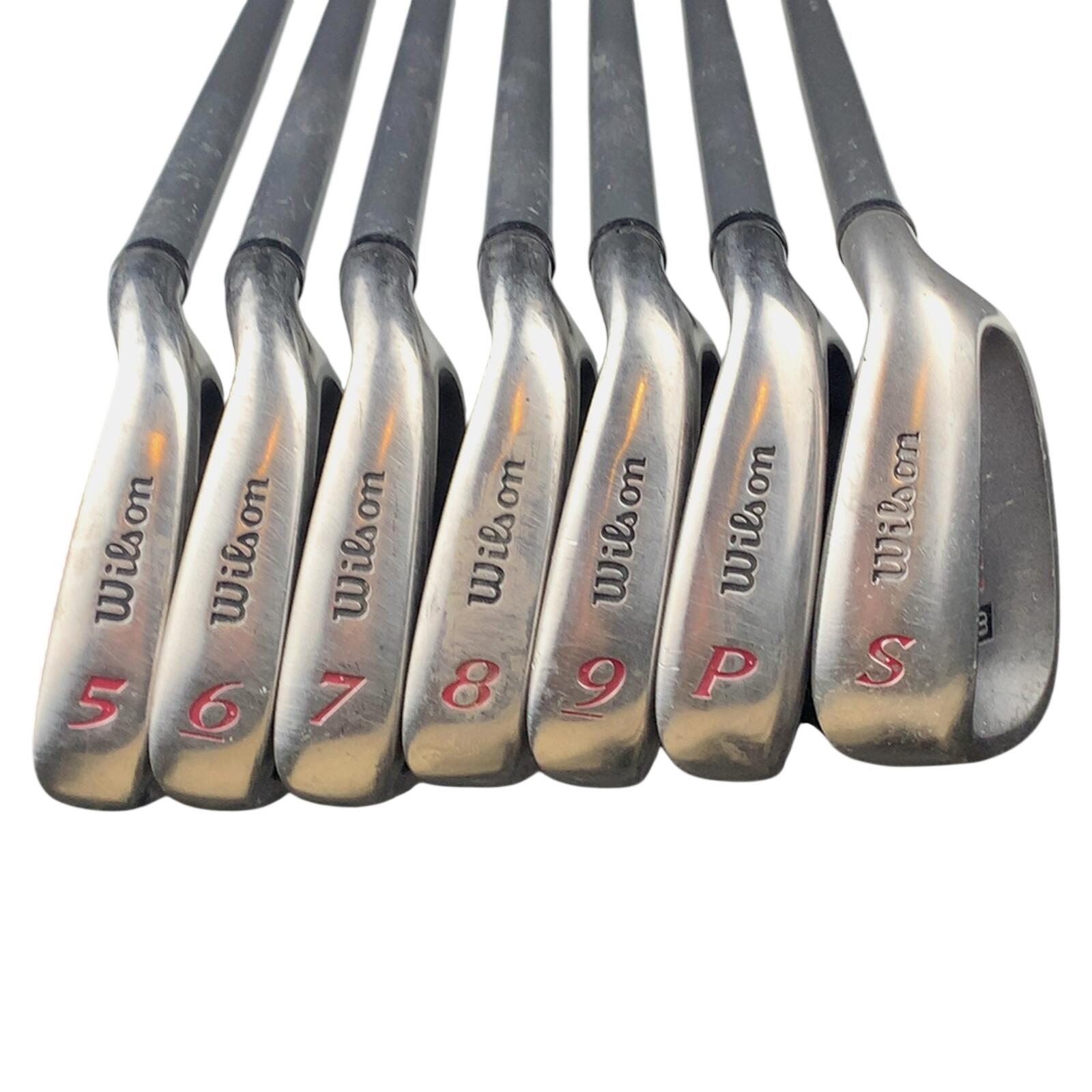Wilson Rouge profond Série de fers / 5-PW+SW / Flex Ladies / Graphite 2/7