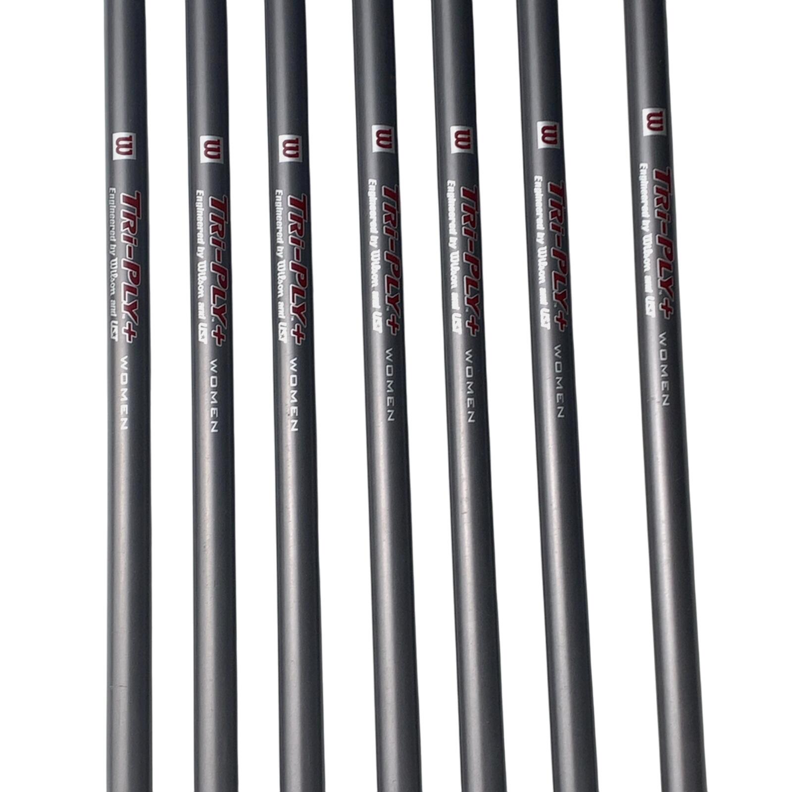 Wilson Rouge profond Série de fers / 5-PW+SW / Flex Ladies / Graphite 4/7