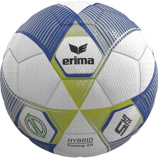 Erima Hybrid Training 2.0 Metallic Blauw/Zilver/Limoen maat 5