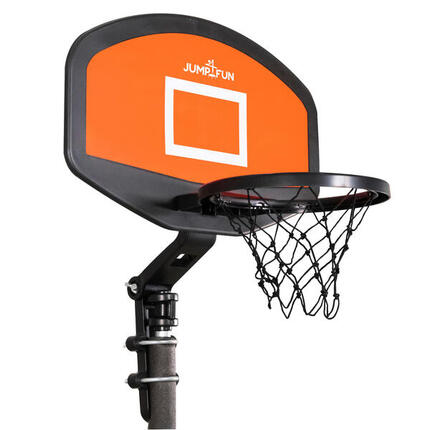 Panier de basket rigide avec pompe et ballon inclus pour trampoline 56 x 35cm