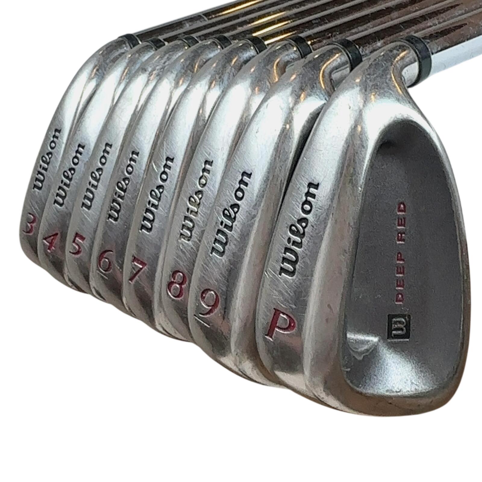 Wilson Deep Red Série de fers / 3-PW / Flex Regular / Acier 3/7