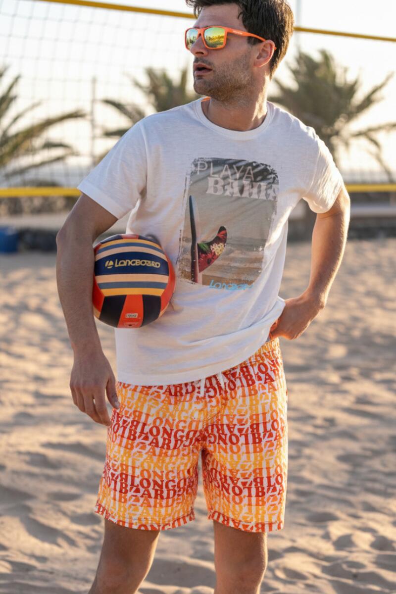 Short de Bain homme rouge 1/5