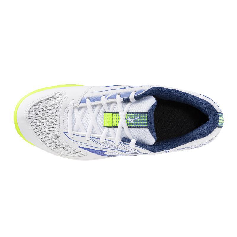 Mizuno Break Shot 5 Clay Court Blanc/bleu/jaune Fluo Unisexe 61gc2525 3/7