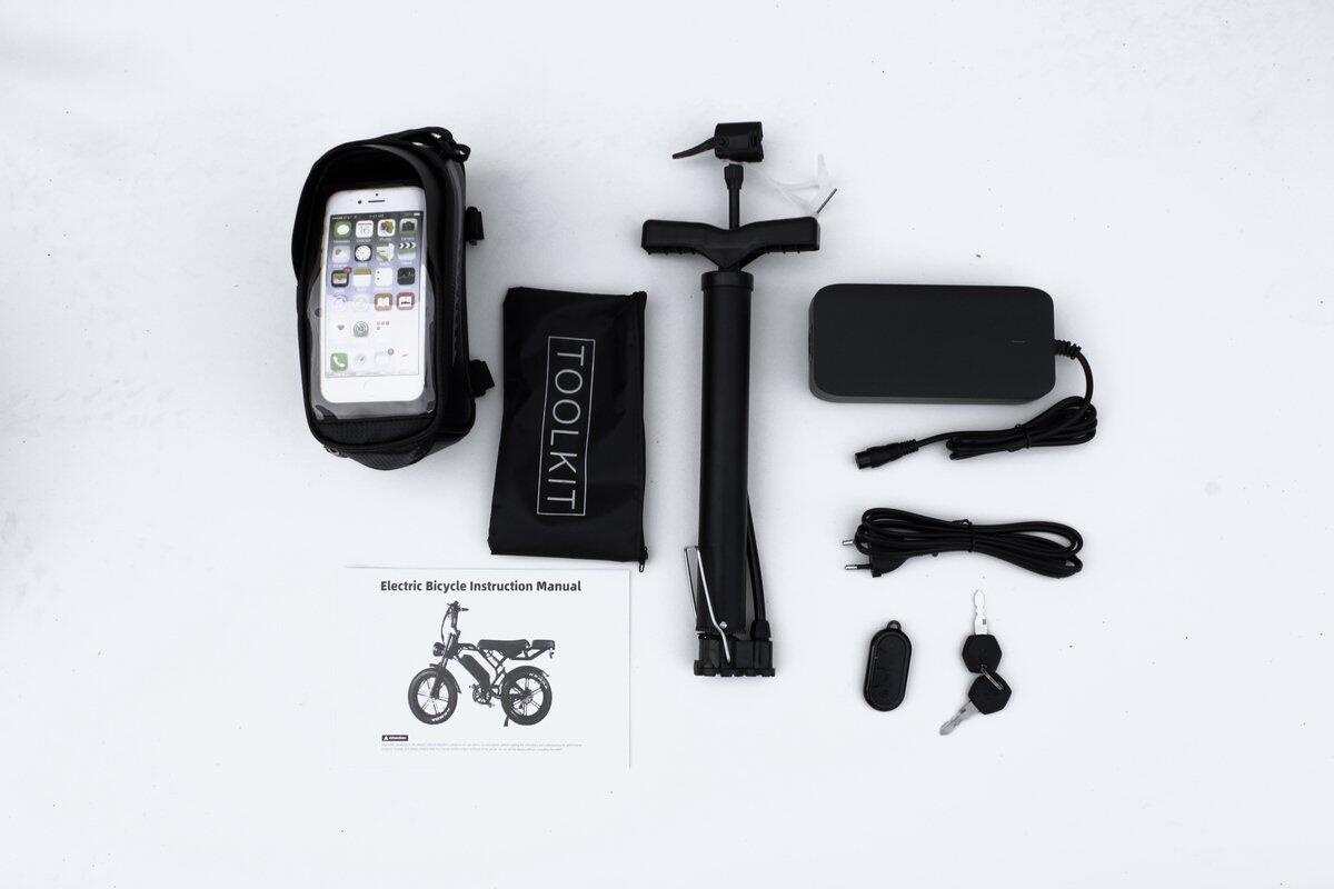 Fatbike V20 PRO met achterzit - DARK GREY - Rijklaar geleverd 3/4