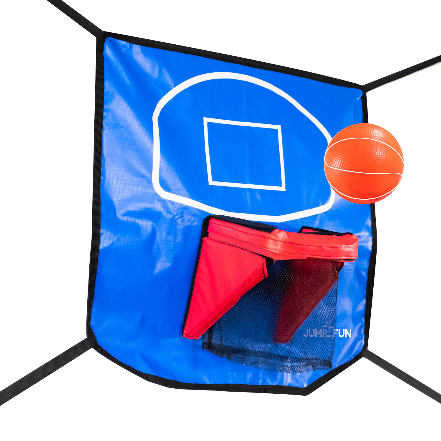 Panier de basket avec ballon et pompe inclus pour trampoline de jardin-60x60cm 5/5