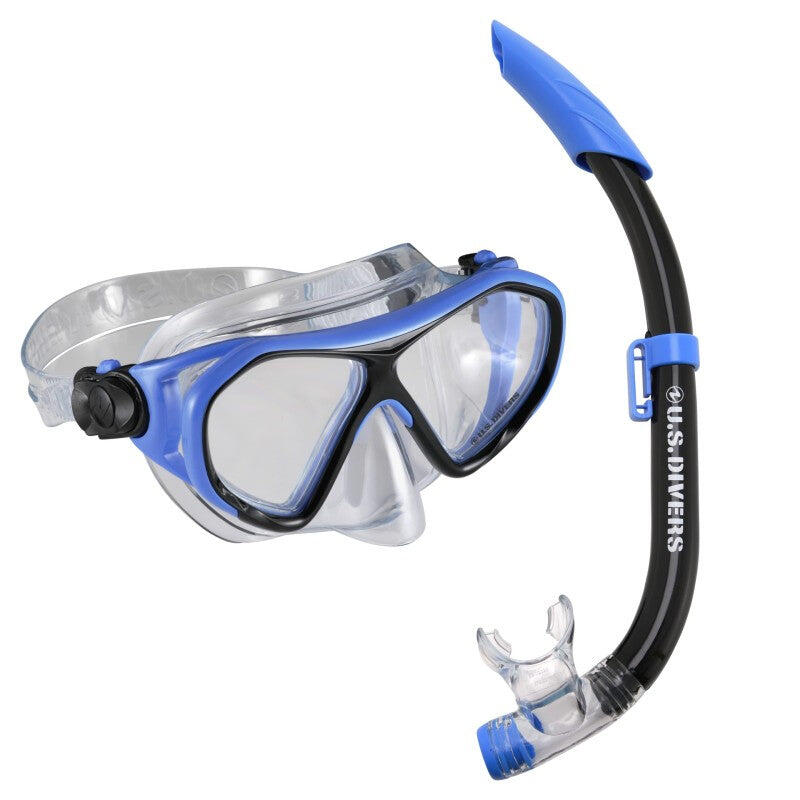 U.S. Divers Conjunto Máscara Combinada Dorado II Junior azul 2/3