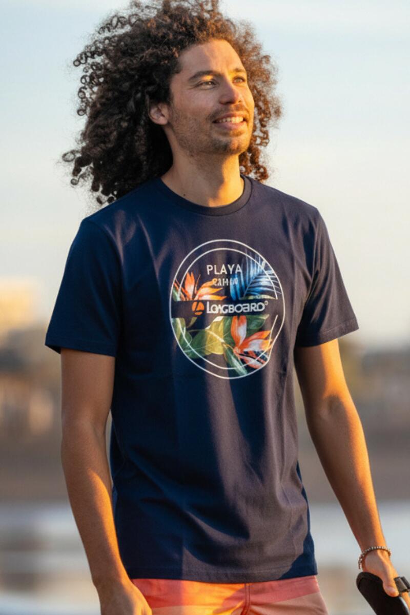 T-shirt homme bleu 1/5