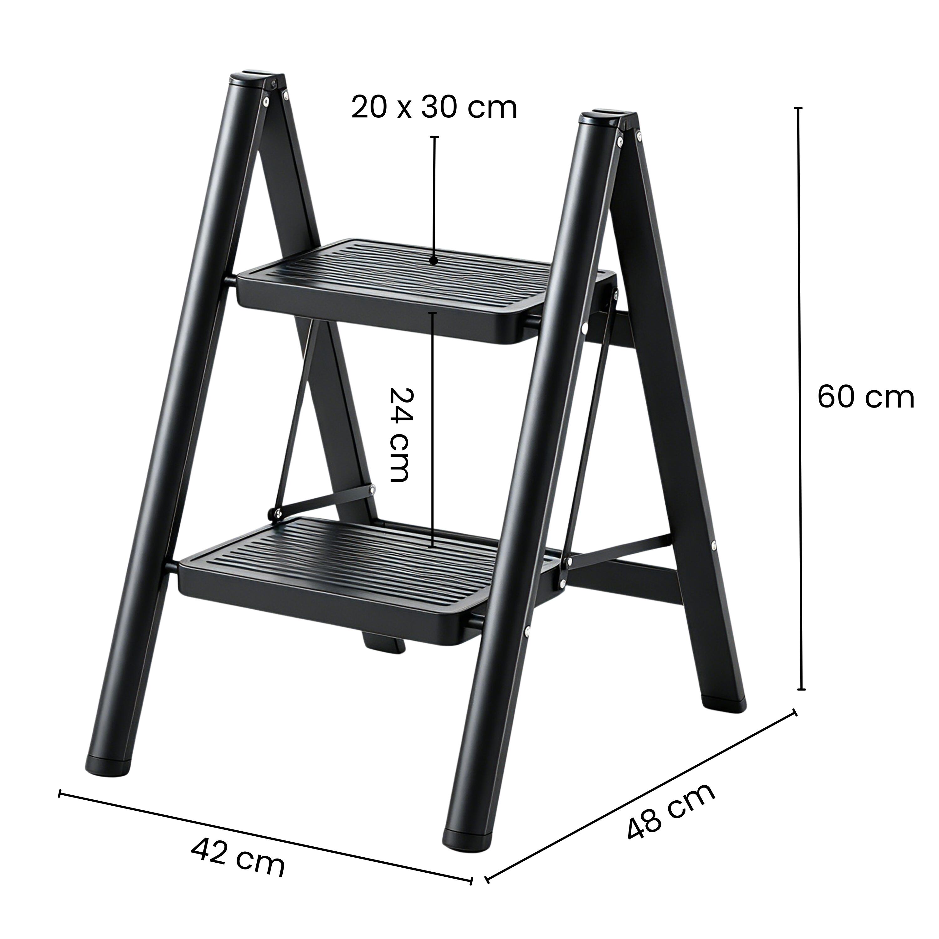 Senz Sports Échelle de trampoline VLT Altura 244 cm - Pliable - 2 marches 2/2