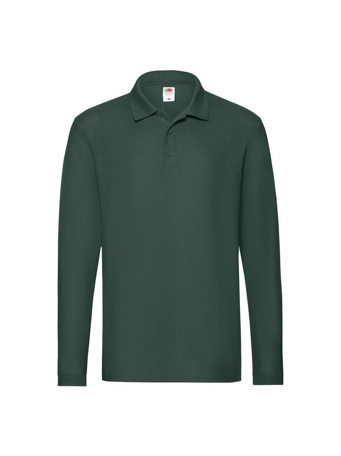 Polo Premium Fruit Of The Loom Uomo Verde Scuro 1/1
