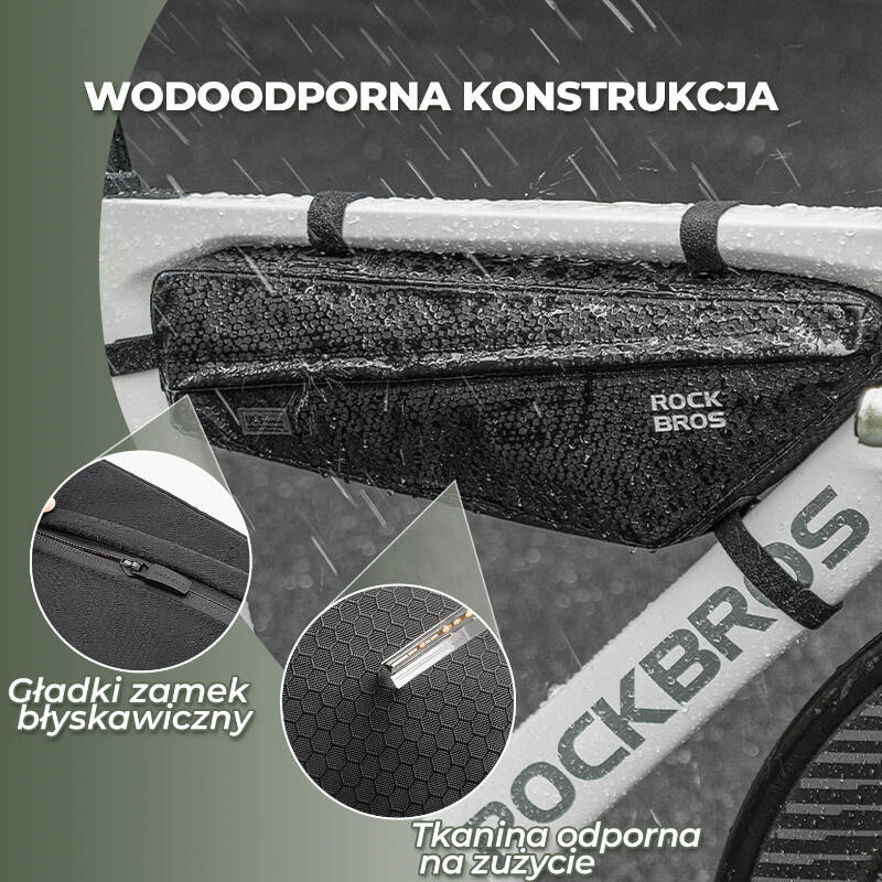 Torba rowerowa na ramę długa ultralekka Rockbros ULS B121 2,8L 5/6
