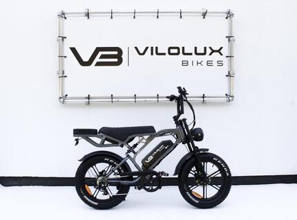 Fatbike V20 PRO met achterzitje - ZWART - Rijklaar geleverd