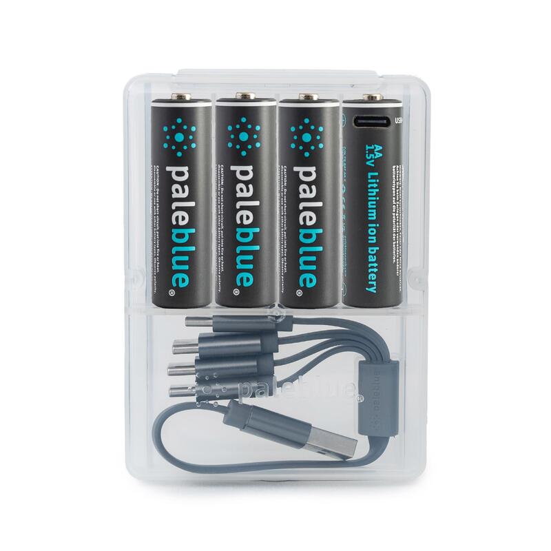 Acumulator reîncărcabil Pale Blue AA LR06 1700 mAh cu port de încărcare USB-C