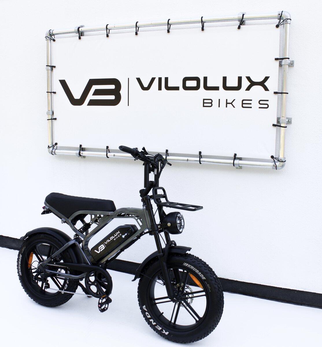 Fatbike V20 PRO met voorrek - DARK GREY - Rijklaar geleverd 3/6