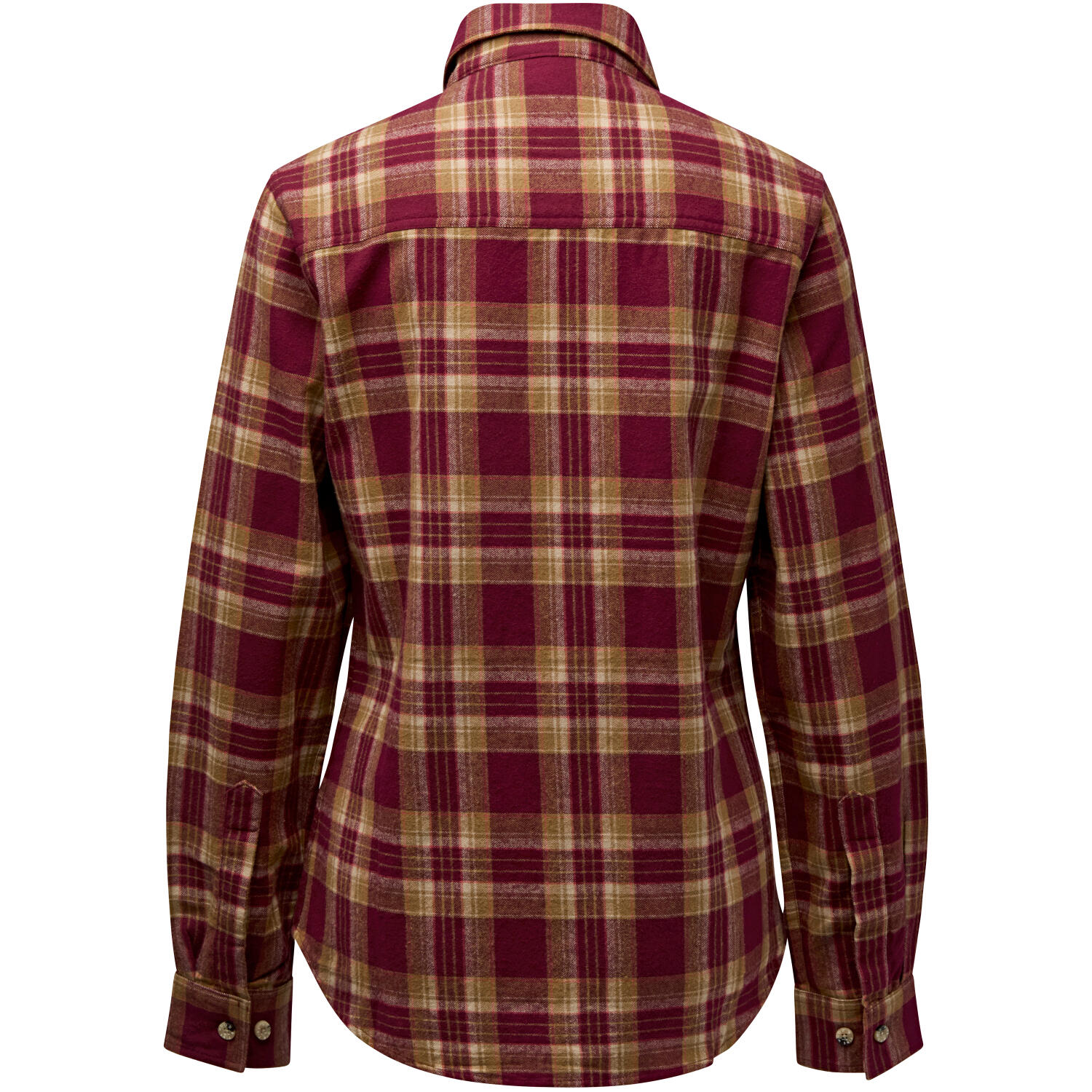 Pinewood Felicia Shirt Damen (Burgundy/Olive Green) Größe S 2/5