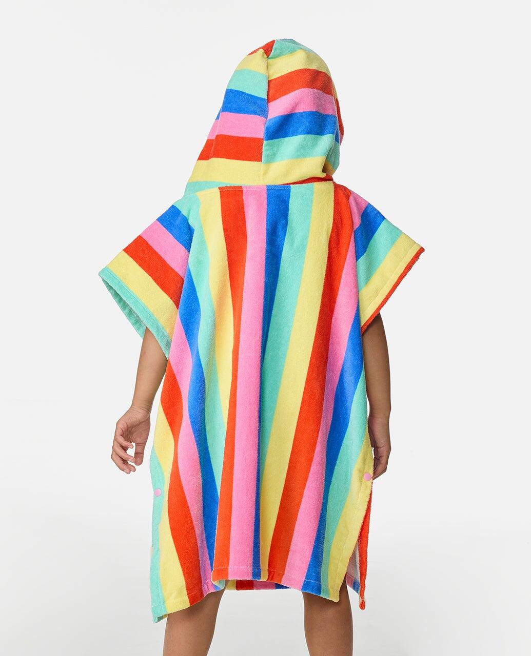 Poncho Surf Mixed Snap Fille - Multico 2/4