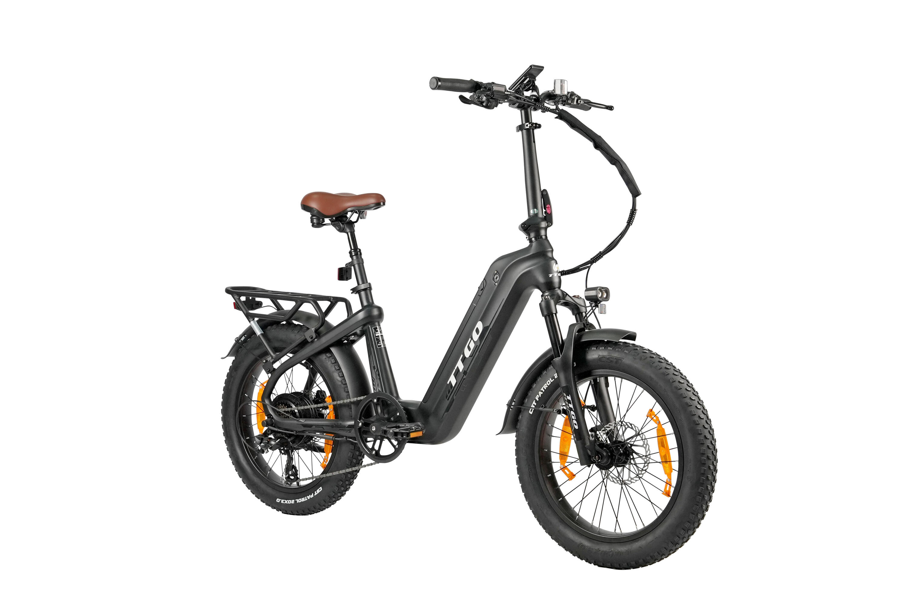 F8 Bicicleta elétrica carbono 20" 48V 250W 70Nm 140km 7v 2/5