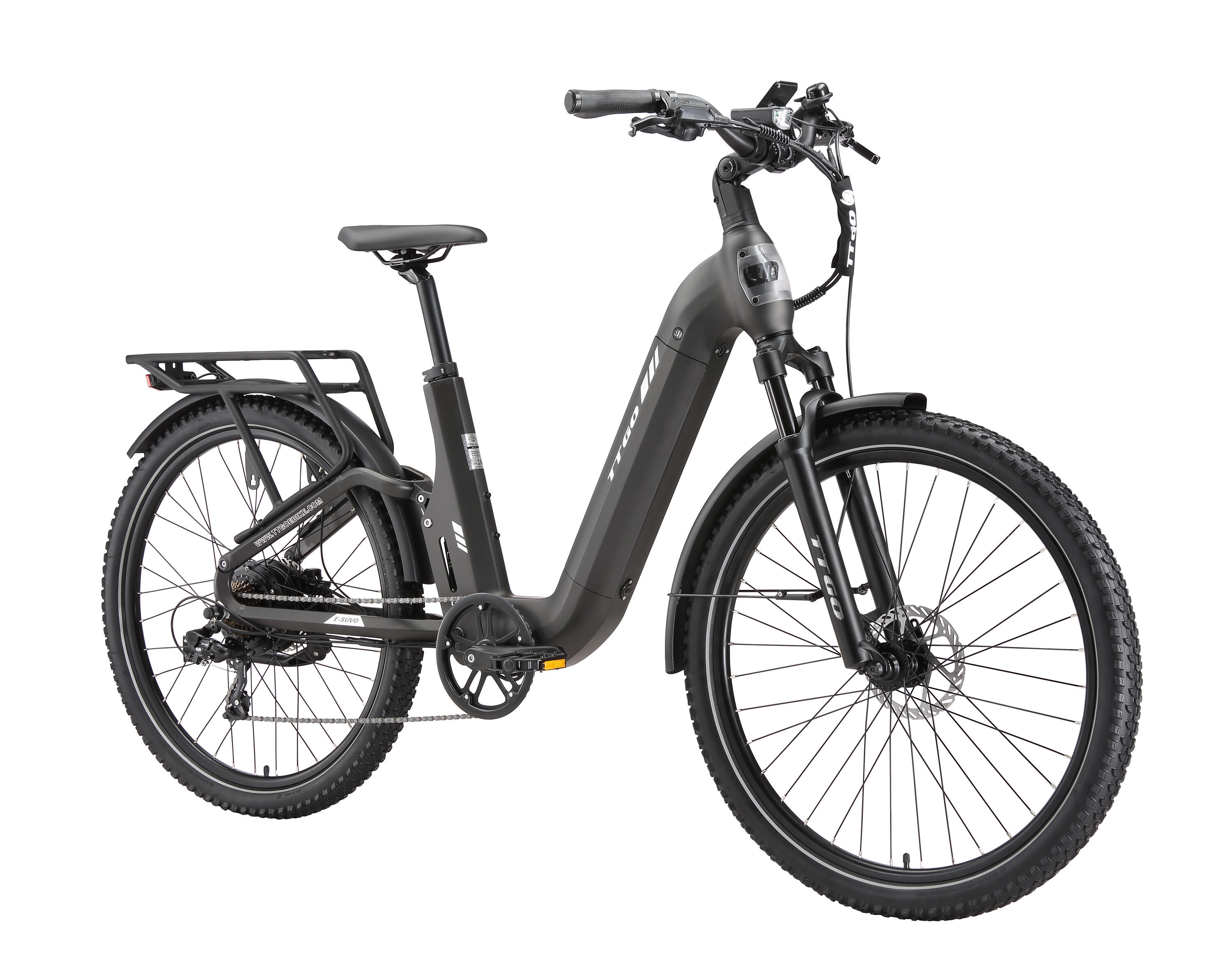 E-SUVO Bicicleta elétrica 27.5" 48V 250W 70Nm 120km 7v 2/3