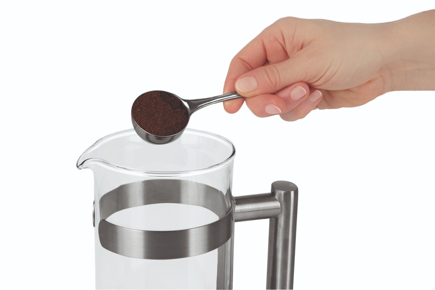 Beem French Press Cafetière 1 L - Vetro borosilicato e Acciaio Inox 2/5