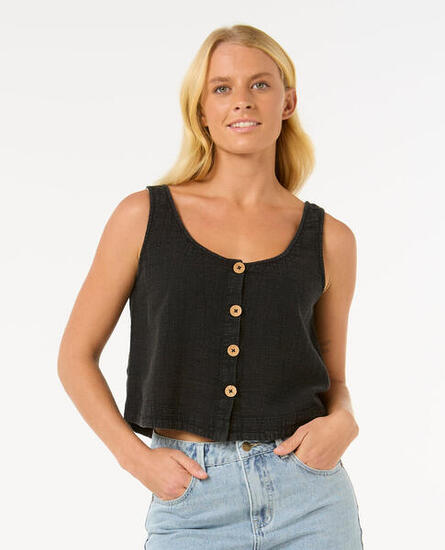 Rip Curl Classic Surf Tank II - Washed Black