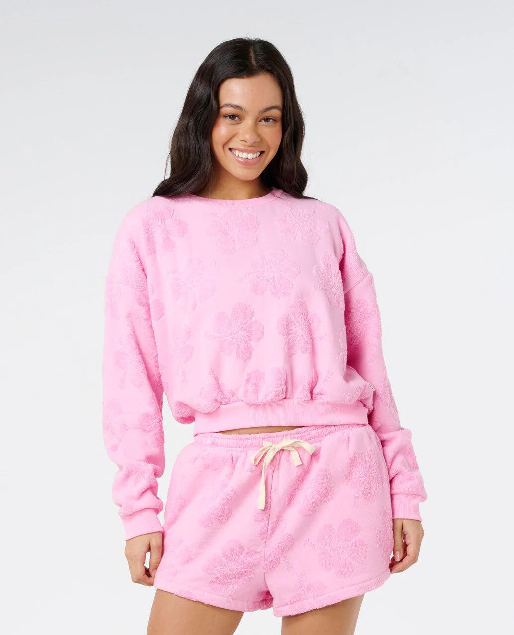 Rip Curl Paradise Terry Crew - Pink