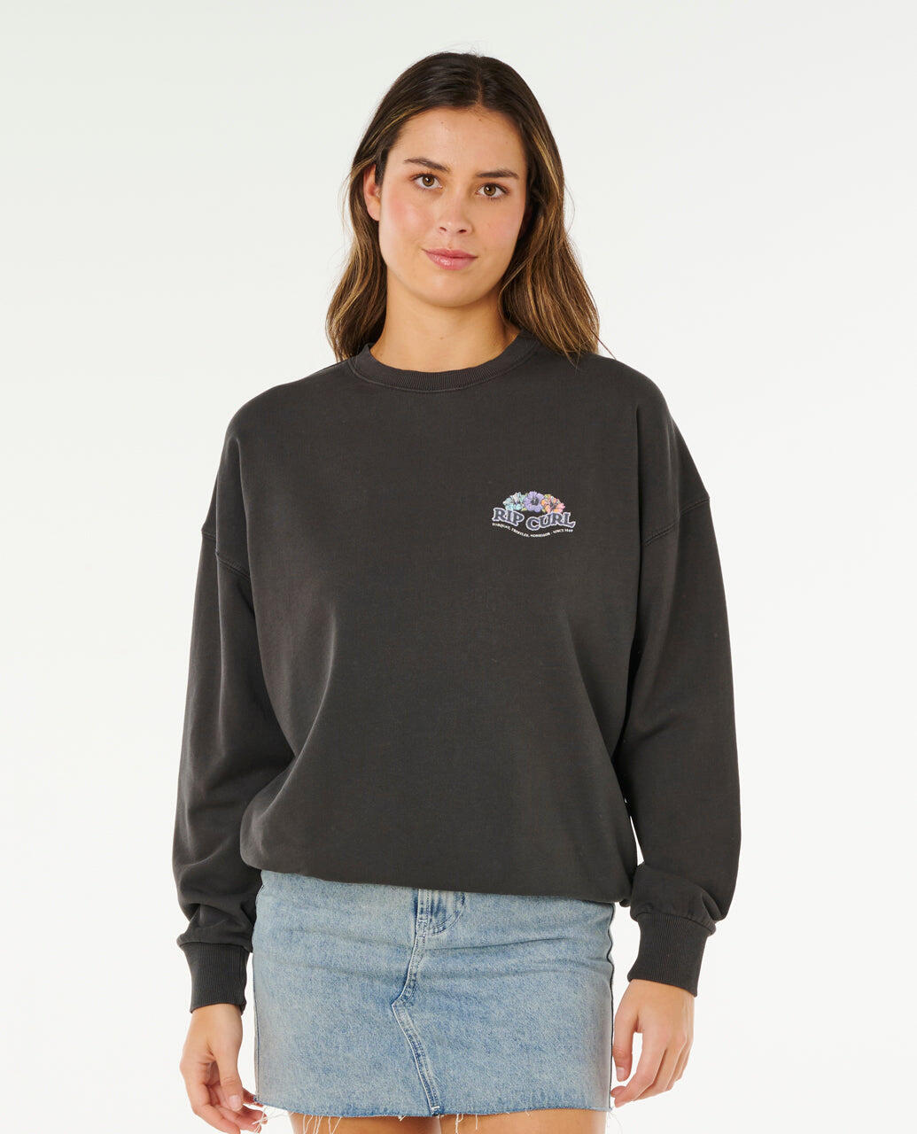 Rip Curl Bells Heritage Crew - Washed Black 7/7