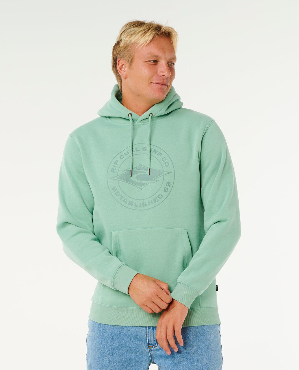 Sweatshirt Heren Stapler à capuche - Aloe 7/7