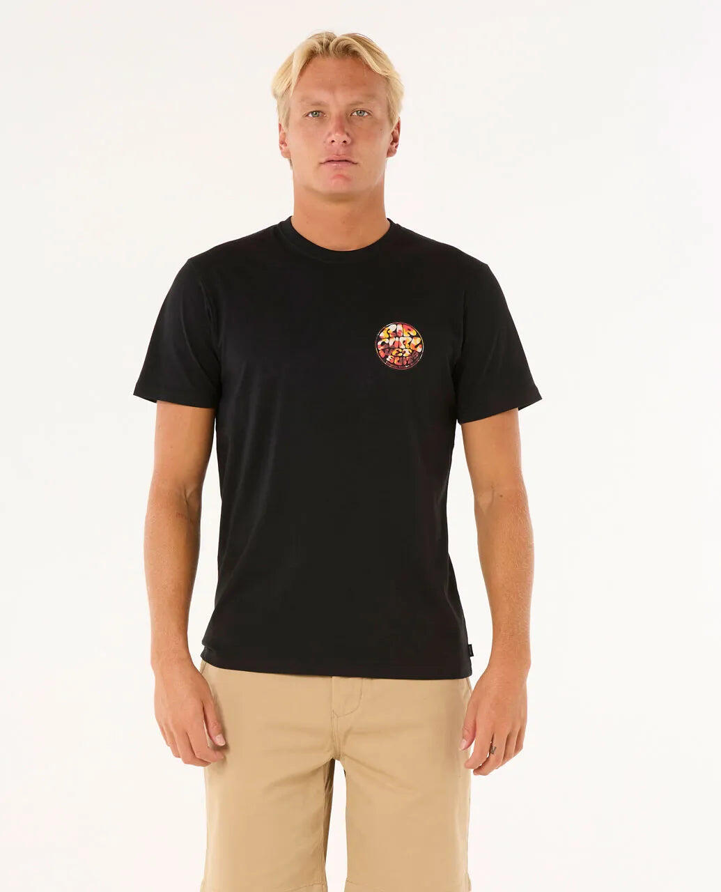 Rip Curl Wettie Passage Icon Tee - Black 6/7