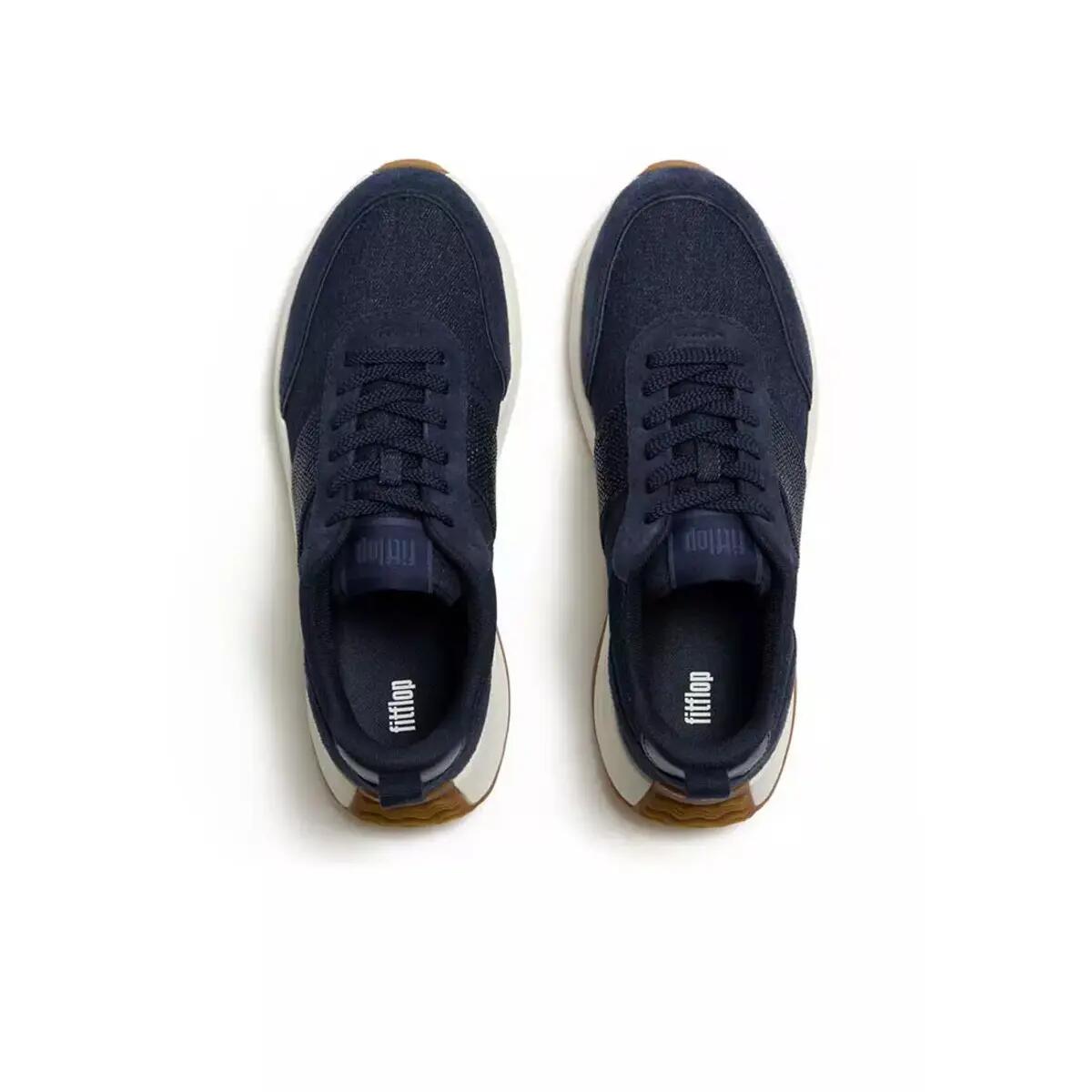Zapatillas de denim/ante mujer FitFlop F-Mode Flow 3/7