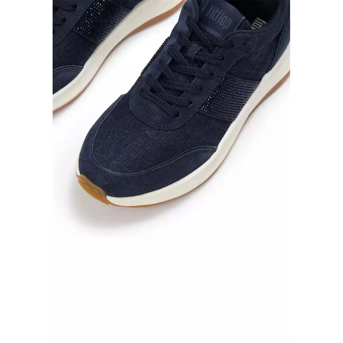 Zapatillas de denim/ante mujer FitFlop F-Mode Flow 6/7