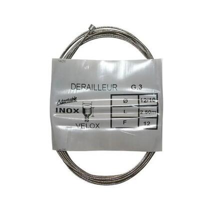 Boîte de 25 câbles de dérailleur inox Velox Shimano 12-10 2,50 m