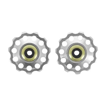 Lot de 2 galets de dérailleur vélo à roulement P2R 9-10V