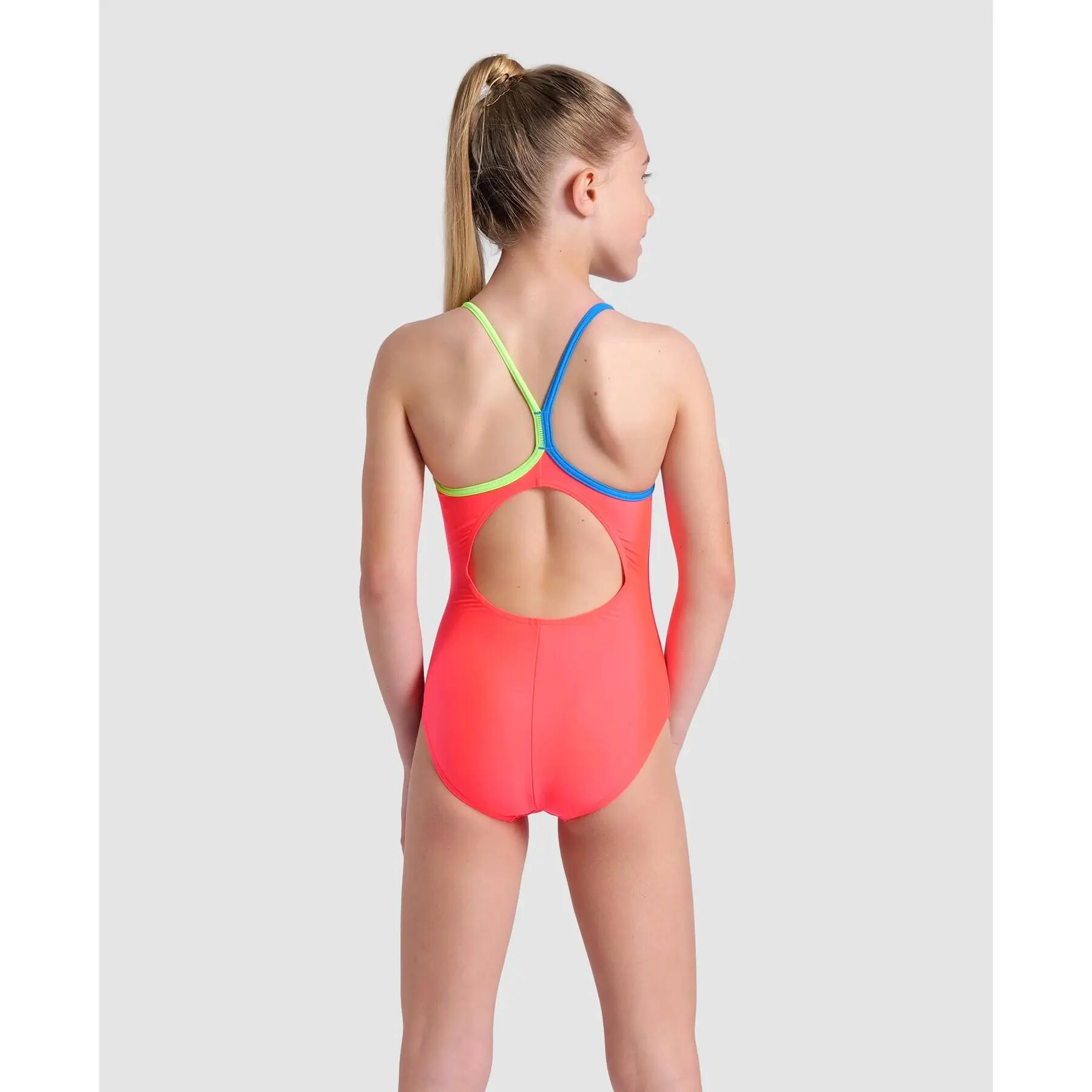 Costume da bagno 1 pezzo per bambina Arena Light drop solid 5/7