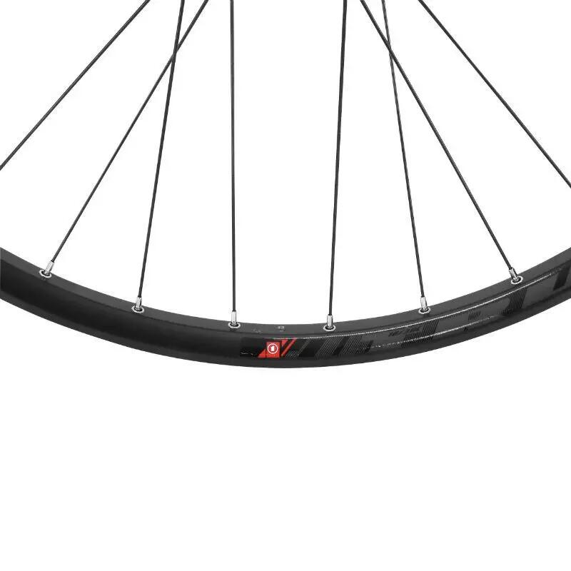 Roue arrière 6 trous moyeu axe traversant compatible VAE jante 32 rayons Velox T 3/4