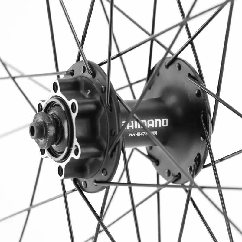 Roue avant moyeu 6 trous compatible  jante 32 rayons Velox Maxx 25 Disc Tubeless 2/2