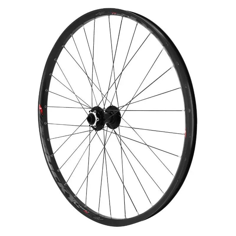 Roue de vélo VTT disc avant moyeu roulement disc 6 trous (compatible tubeless et 2/4