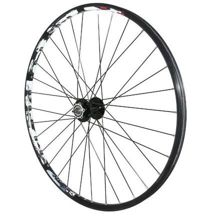 Roue avant double paroi avec oeillet moyeu 6 trous 32 rayons jante Velox Karma D