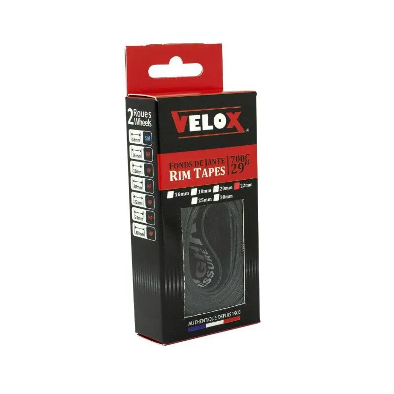 Boîte de 2 fonds fonds de jante roue VTT haute préssion Velox 700C 22 mm 2/4