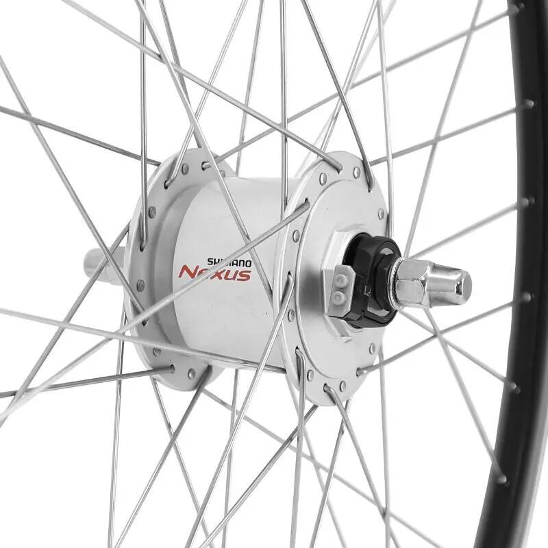 Roue avant alu double paroi moyeu jante Velox Er10 Shimano Dynamo Dh2N -2.4W 19C 4/5
