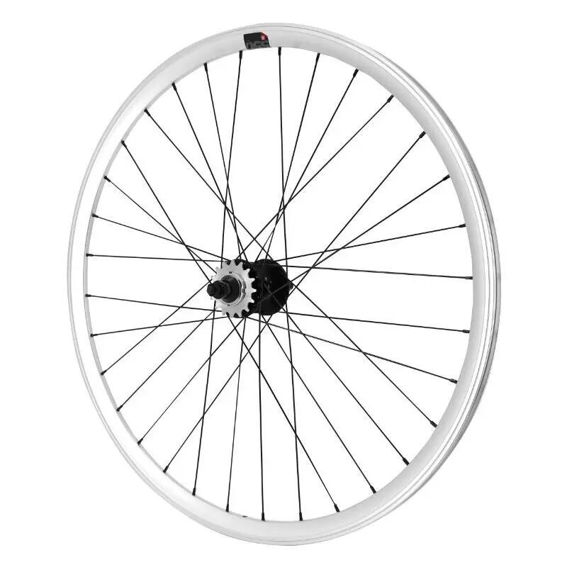 Fixie achterwiel met dubbele draad en tandwiel P2R 16DTS 2/4