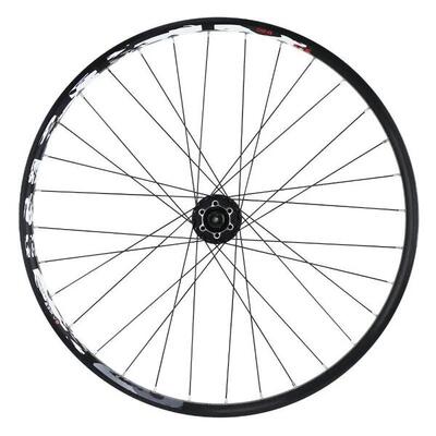 Voorwiel dubbelwandig oog naaf shimano 6 spaaks velg velox karma disc shimano m4