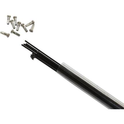 Tube de 10 rayons inox tête coudée avec écrou P2R 296 mm