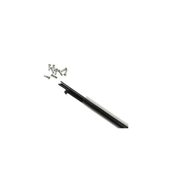 Tube de 10 rayons inox tête coudée avec écrou P2R 250 mm