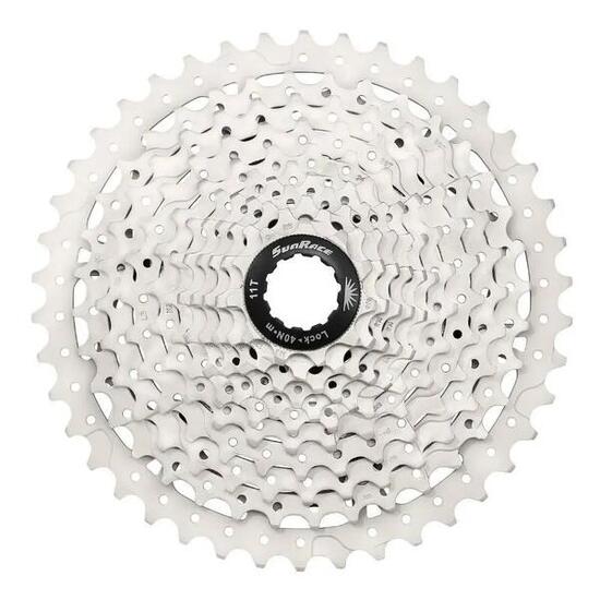 Cassetta mountain bike 2 blocchi + pignoni Sunrace MS3 Shimano Metallic 10 v 11-