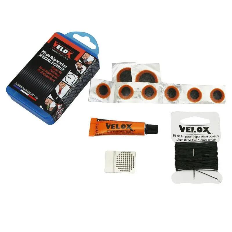 Hose repair kit - box of 6 patches 15mm + 2 patches 25mm + glue 5g + steel rape