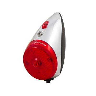 Batterij-aangedreven achterlicht op spatbord spanninga nine classic