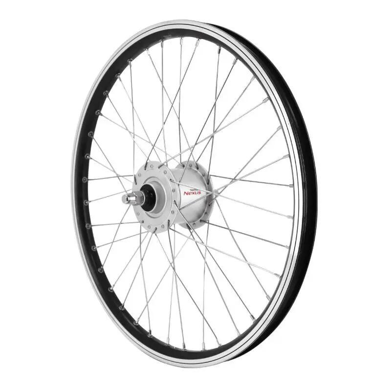 Aluminiowe przednie koło, pełna oś Velox Shimano ER10 DH-C3000 6V-3W
