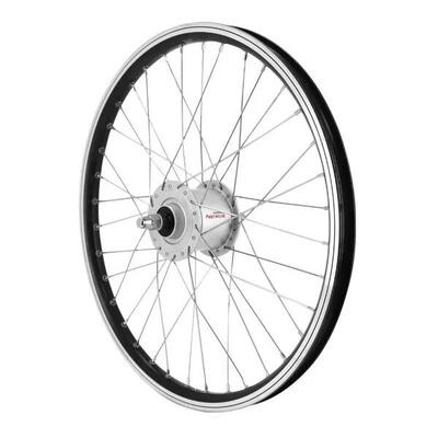 Aluminium voorwiel, massieve as velox shimano er10 dh-c3000 6v-3w
