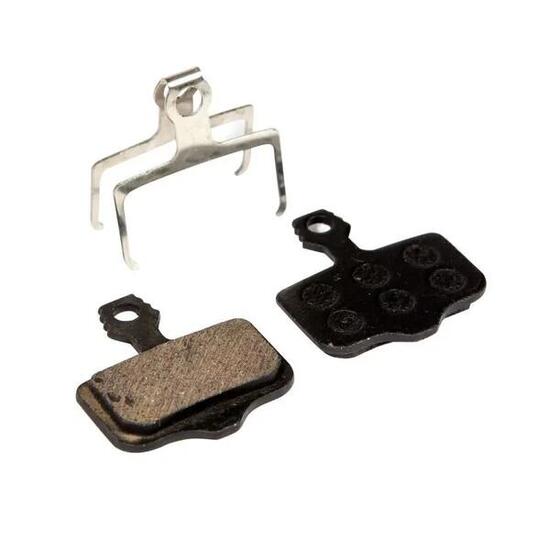 Ein Paar MTB-Bremsbeläge mit 1 Reinigungstuch für die Bremsscheibe Fibrax Avid E